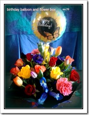 birthday balloon and flowerbox no.70.18