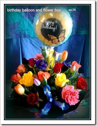 birthday balloon and flowerbox no.70.18